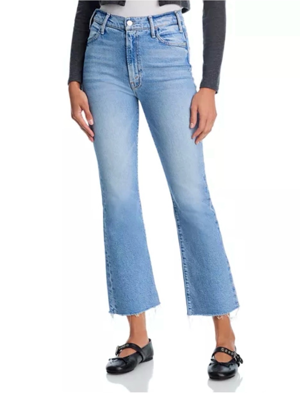 MOTHER Hustler Ankle Fray wash: Au Revoir Jeans